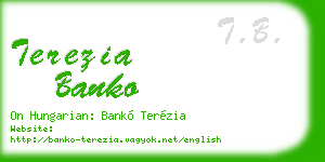 terezia banko business card