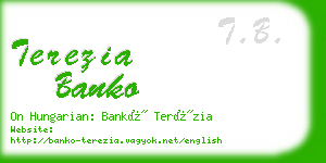 terezia banko business card